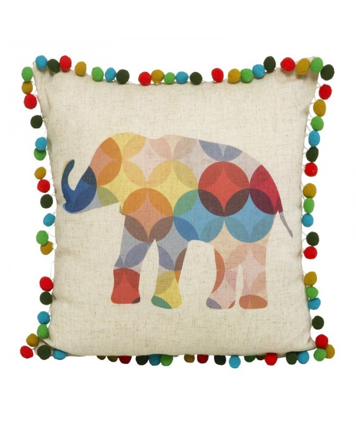 Poszewka z pomponami Leon 40x40 Eurofirany Poszewka z pomponami Leon 40x40