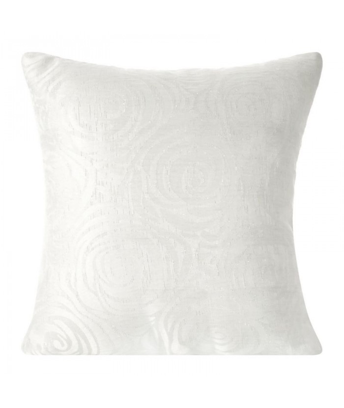 Poszewka Morgan 40x40 biała/srebrna