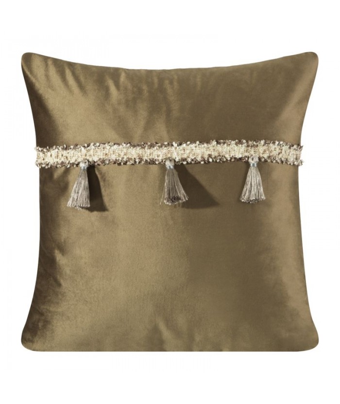 Poszewka velvet Joanna 2 45x45 brązowa