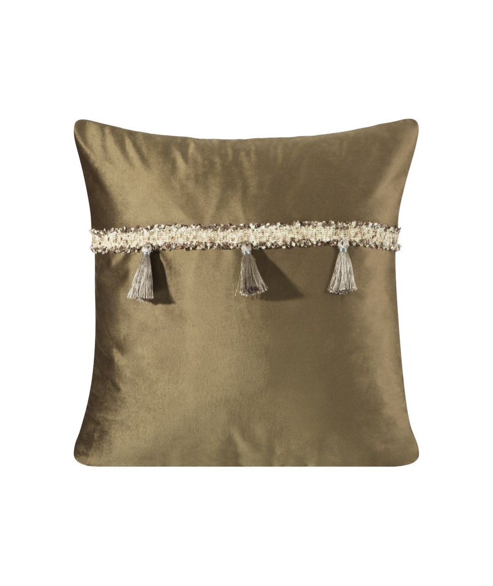 Poszewka velvet Joanna 2 45x45 brązowa