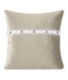 Poszewka velvet Tiana 1 45x45 beżowa
