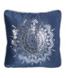 Poszewka velvet Fotyn 45x45 granatowa