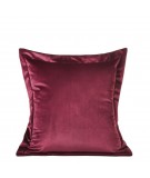 Poszewka velvet Villa 45x45 bordowa