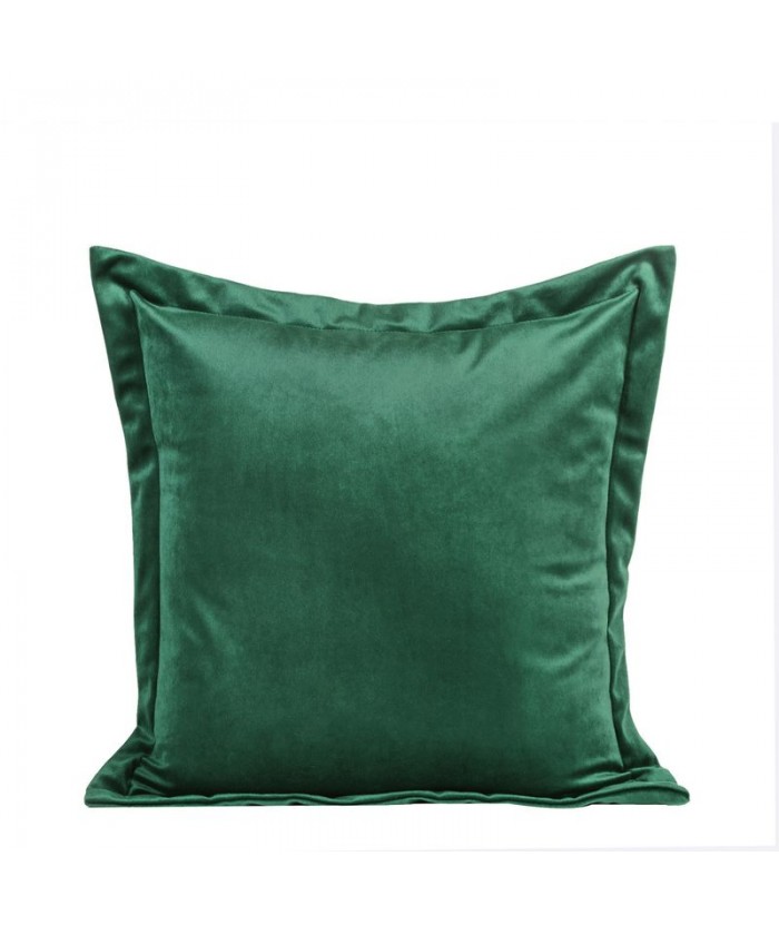 Poszewka velvet Villa 45x45 ciemnozielona