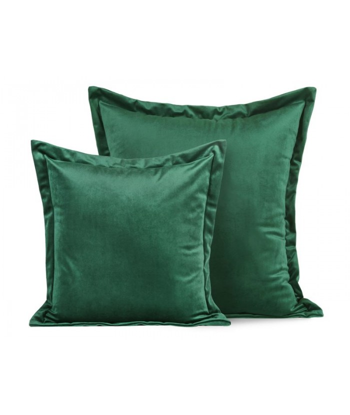 Poszewka velvet Villa 45x45 ciemnozielona