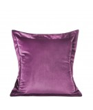 Poszewka velvet Villa 45x45 ciemnofioletowa
