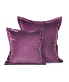 Poszewka velvet Villa 45x45 ciemnofioletowa