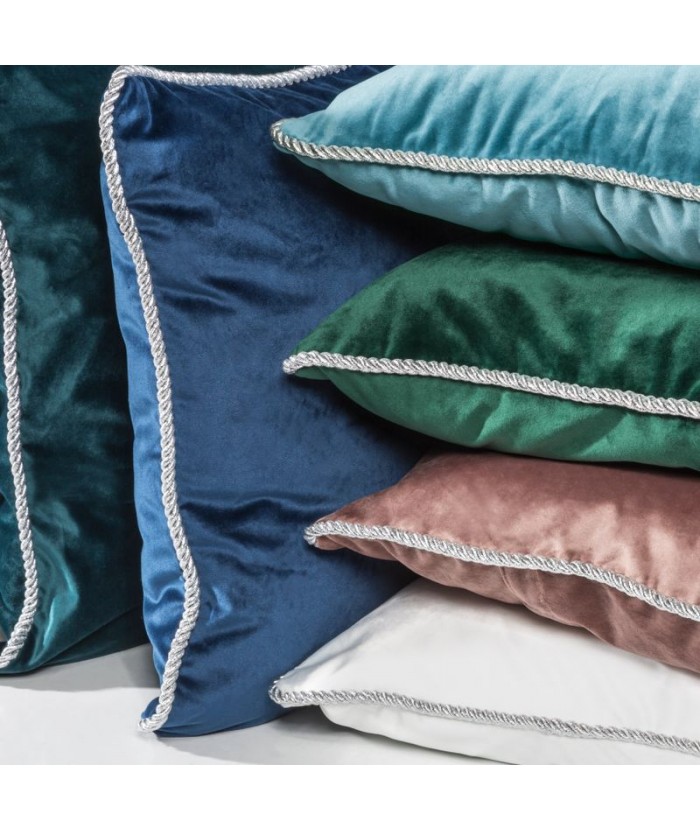 Poszewka velvet Fotyn 2 45x45 turkusowa
