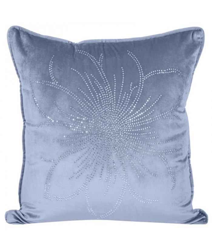 Poszewka velvet Daga 45x45 niebieska