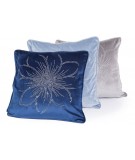 Poszewka velvet Daga 45x45 niebieska