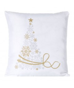 Poszewka Boże Narodzenie Aspazy 2 45x45 biała