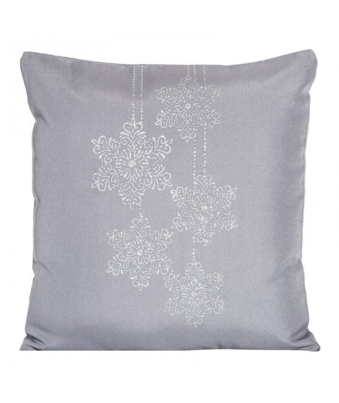 Poszewka Boże Narodzenie Leonid 1 45x45 srebrna