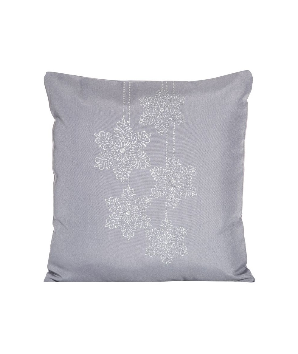 Poszewka Boże Narodzenie Leonid 1 45x45 srebrna