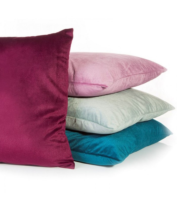 Poszewka velvet Tycjan 40x40 bordowa