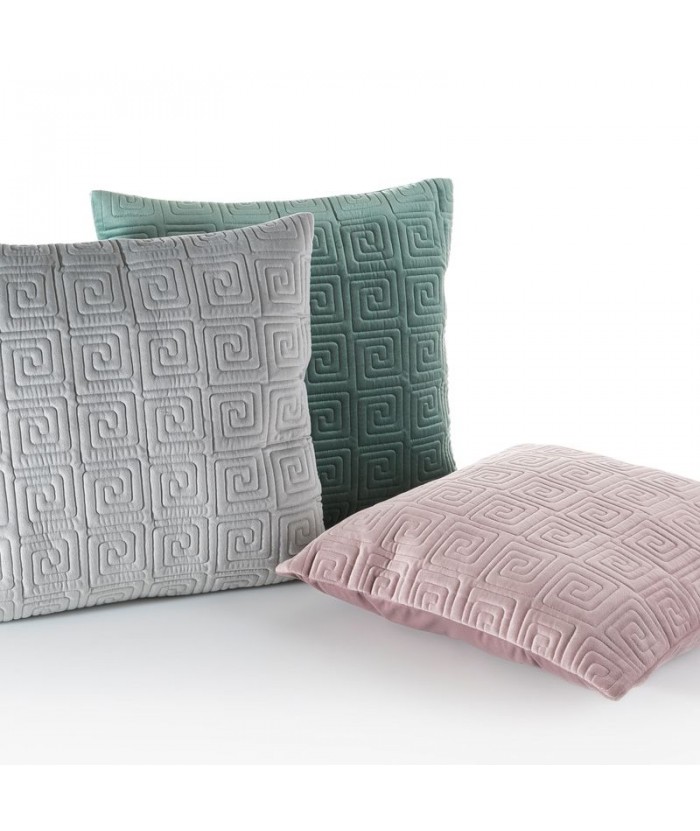 Poszewka velvet Maze 45x45 turkusowa Eurofirany Poszewka velvet Maze 45x45 turkusowa