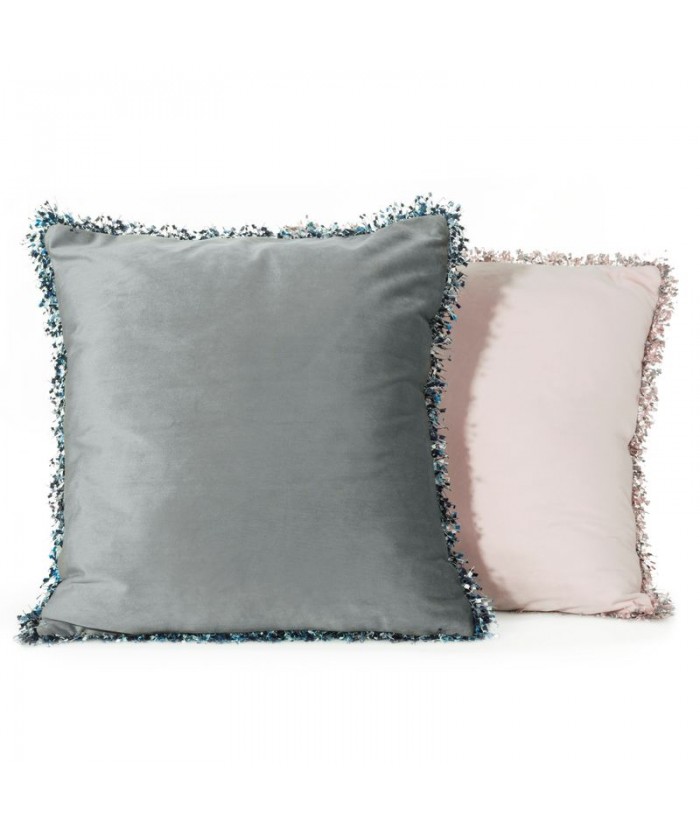 Poszewka velvet Isabel 5 45x45 popielata Eurofirany Poszewka velvet Isabel 5 45x45 popielata
