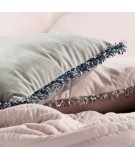 Poszewka velvet Isabel 5 45x45 popielata