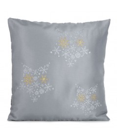 Poszewka Boże Narodzenie Alex 45x45 srebrna