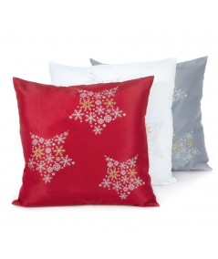 Poszewka Boże Narodzenie Alex 45x45 srebrna