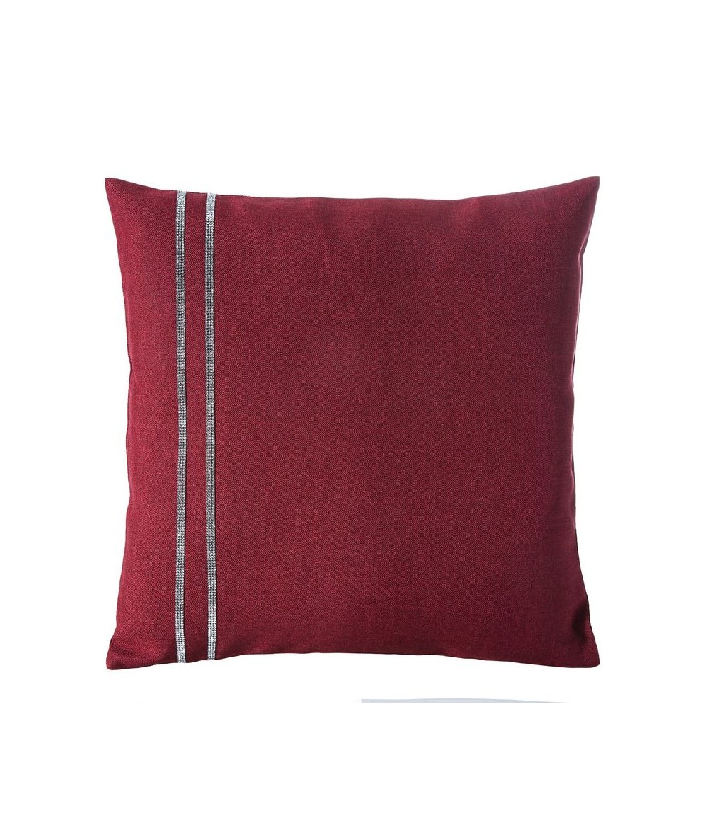 Poszewka z cyrkoniami Diamond 40x40 czerwona
