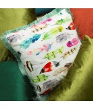 Poszewka velvet Trisha 45x45 kremowa