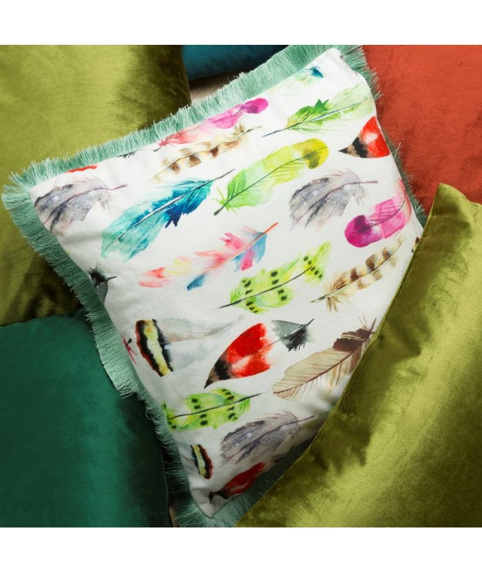 Poszewka velvet Trisha 45x45 kremowa