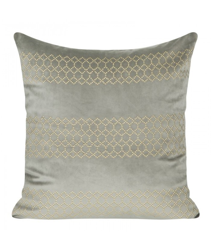 Poszewka velvet Pari 45x45 srebrna