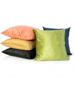 Poszewka velvet Albi 45x45 ruda/srebrna