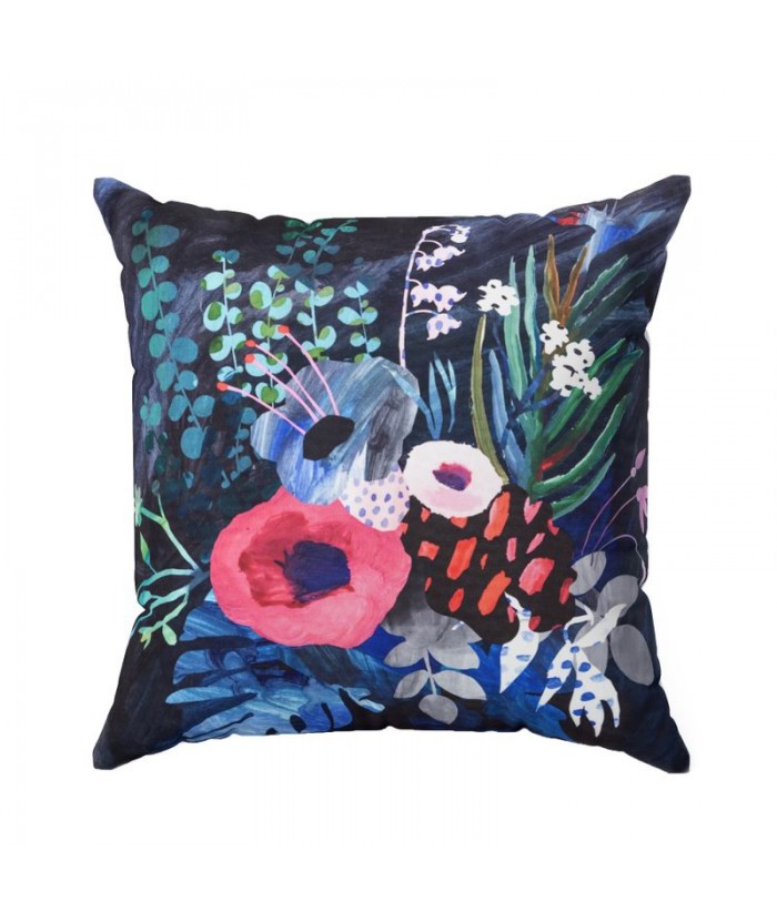 Poszewka Mija 1 45x45 czarna/różowa
