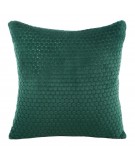 Poszewka pluszowa Zoe 40x40 ciemnozielona