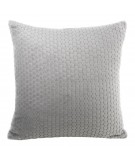 Poszewka pluszowa Zoe 40x40 srebrna