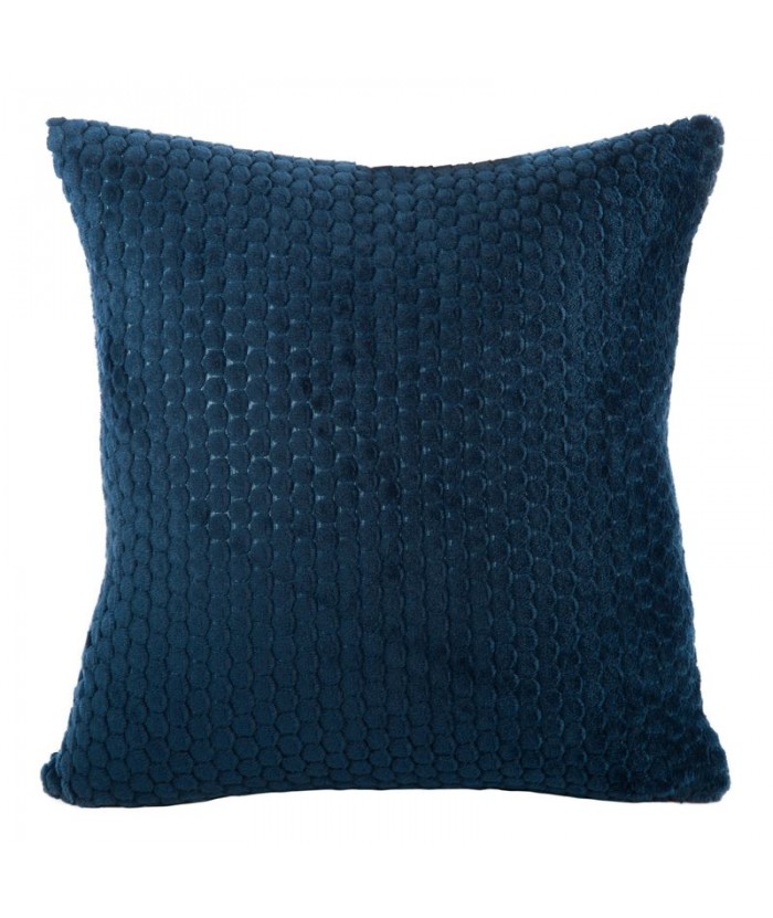 Poszewka pluszowa Zoe 40x40 granatowa