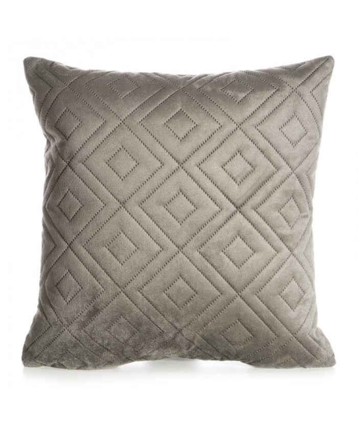 Poszewka velvet Ariel 3 40x40 ciemnobeżowa