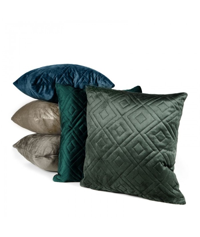 Poszewka velvet Ariel 3 40x40 ciemnobeżowa