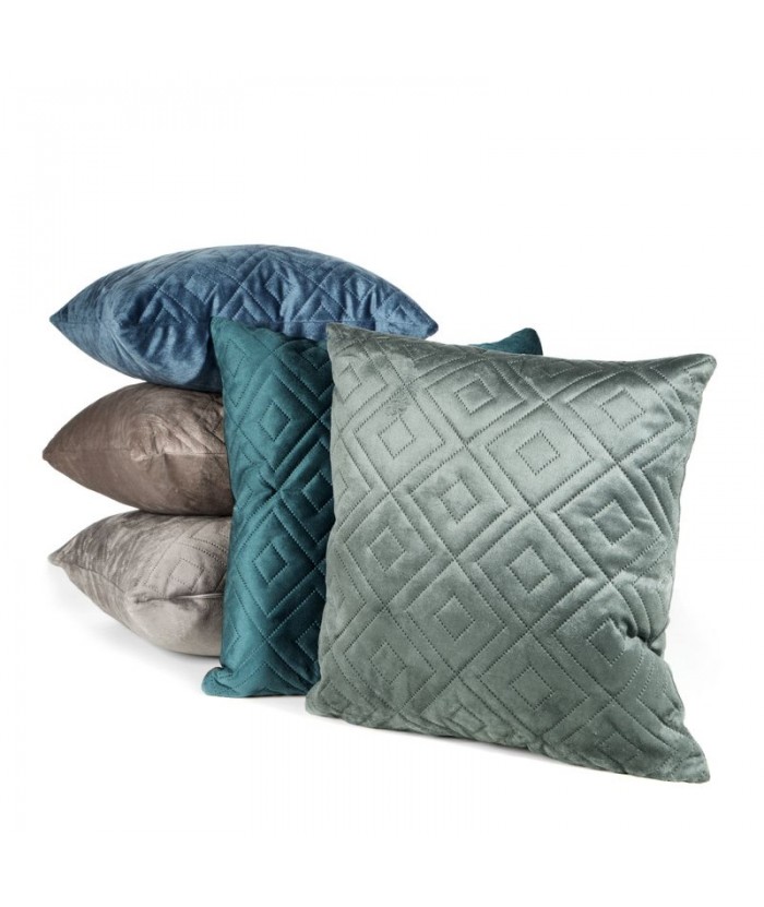 Poszewka velvet Ariel 3 40x40 ciemnobeżowa