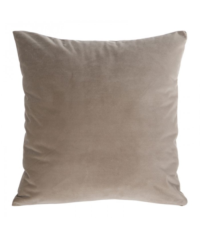 Poszewka velvet Kristi 45x45 jasnoniebrązowa