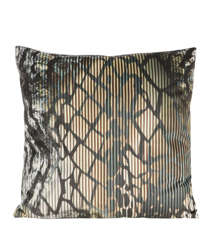 Poszewka velvet Carla 2 45x45 czarna/złota