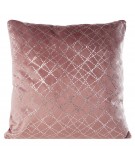 Poszewka velvet Moly 45x45 różowa/srebrna