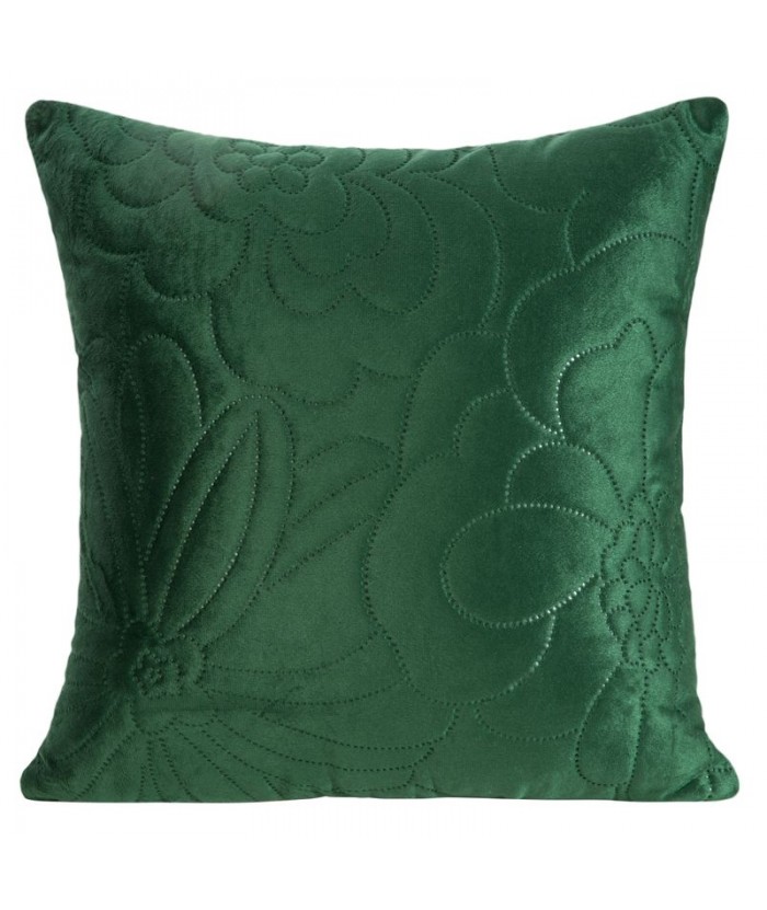Poszewka velvet Ariel 4 40x40 ciemnozielona