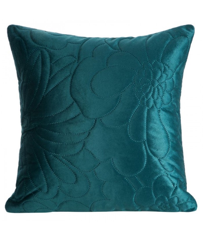 Poszewka velvet Ariel 4 40x40 ciemnoturkusowa