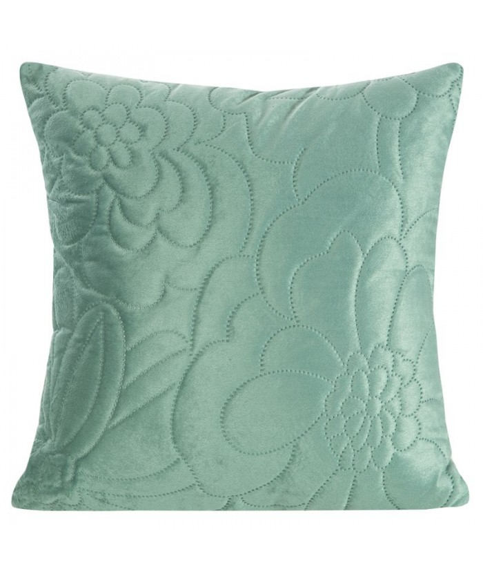 Poszewka velvet Ariel 4 40x40 turkusowa Eurofirany Poszewka velvet Ariel 4 40x40 turkusowa