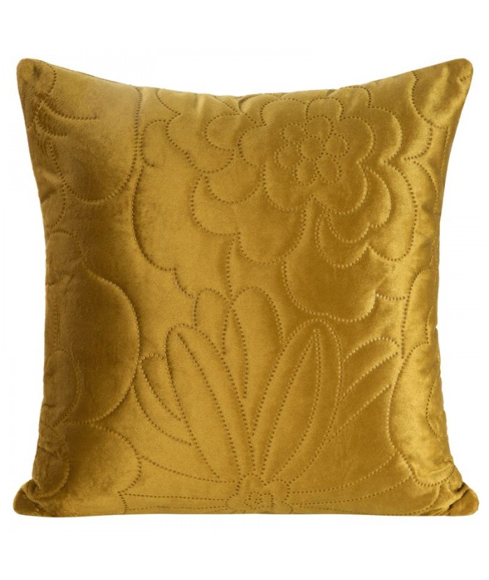 Poszewka velvet Ariel 4 40x40 musztardowa