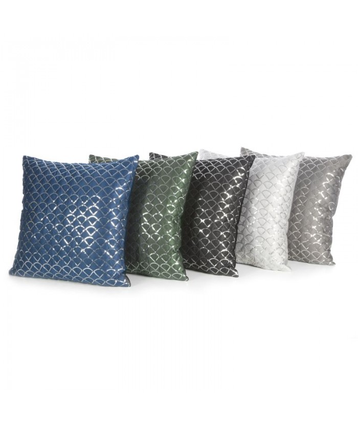 Poszewka velvet Margot 45x45 srebrna