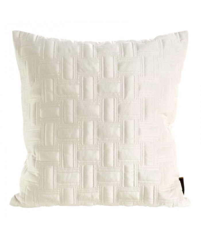 Poszewka velvet Ria 3  45x45 kremowa 
