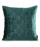 Poszewka velvet Ria 3  45x45 ciemnozielona 