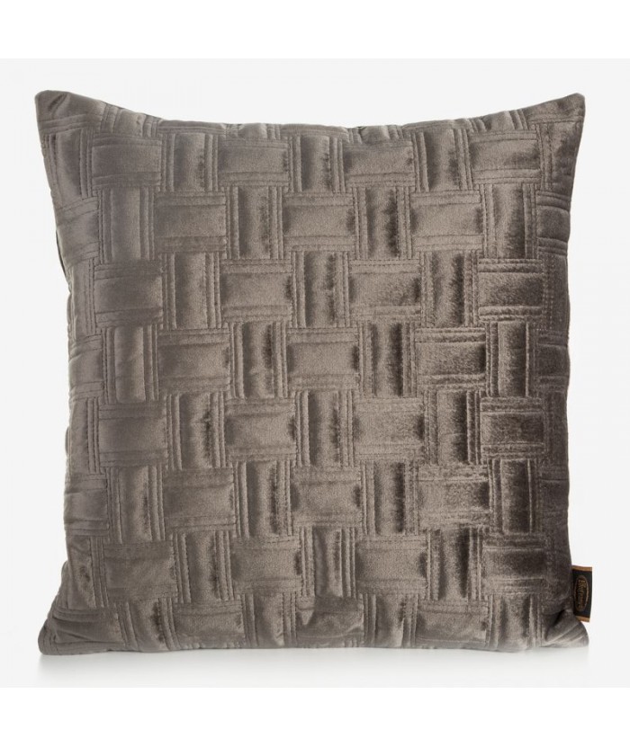 Poszewka velvet Ria 3 45x45 ciemnobeżowa Eurofirany Poszewka velvet Ria 3 45x45 ciemnobeżowa