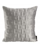 Poszewka velvet Ria 3  45x45 srebrna 