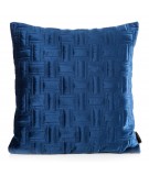 Poszewka velvet Ria 3  45x45 granatowa 