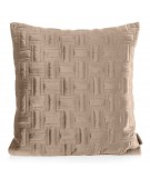 Poszewka velvet Ria 3  45x45 beżowa 