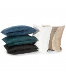 Poszewka velvet Ria 4  45x45 kremowa 